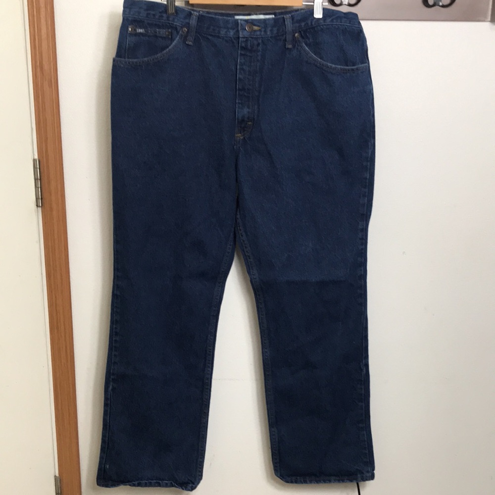 Lee jeans regular fit, blue 100% cotton, size 42x32